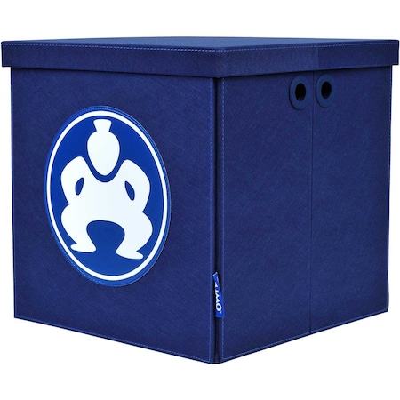 Mobile Edge Shelf Storage Bin, Fiberboard, Fabric, Blue, 18 in H, 2 in W, 18 in L ME-SUMO11183